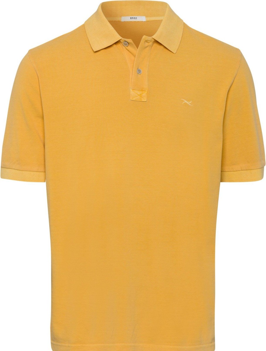 Manner Brax Shirts | Poloshirt Kurzarm Style.Pele, Yellow