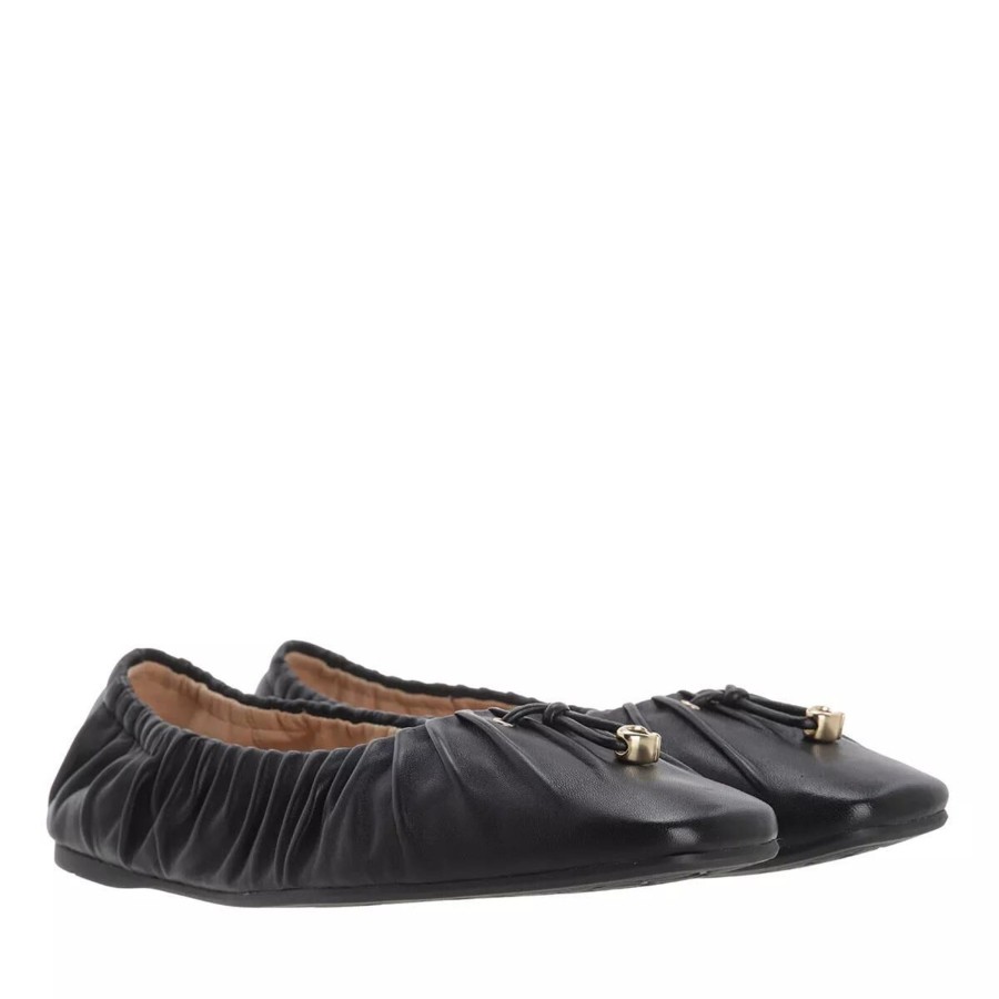 Manner Coach Slipper | Klassische Slipper Schwarz Ballerina