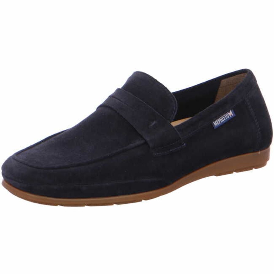 Manner Mephisto Slipper | Klassische Slipper Blau Blue