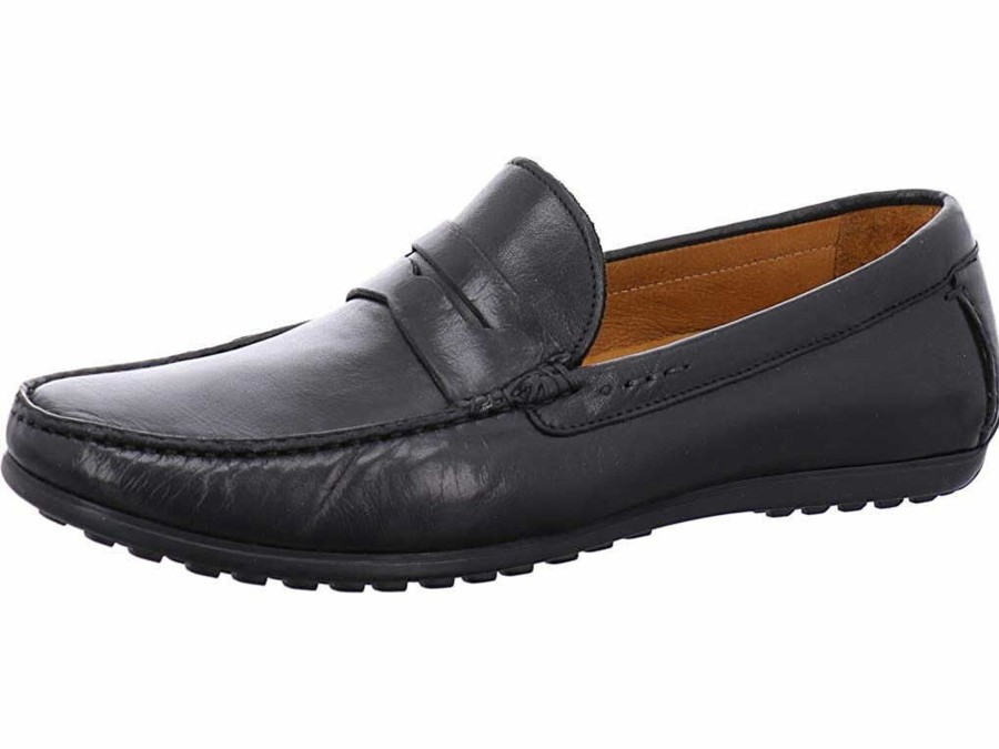 Manner Fretz Men Slipper | Klassische Slipper Schwarz Mokassin