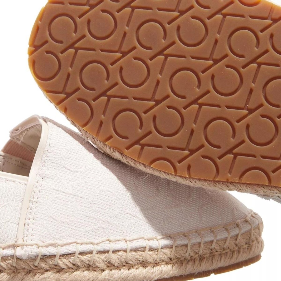 Manner Calvin Klein Slipper | Klassische Slipper Weiss Espadrille