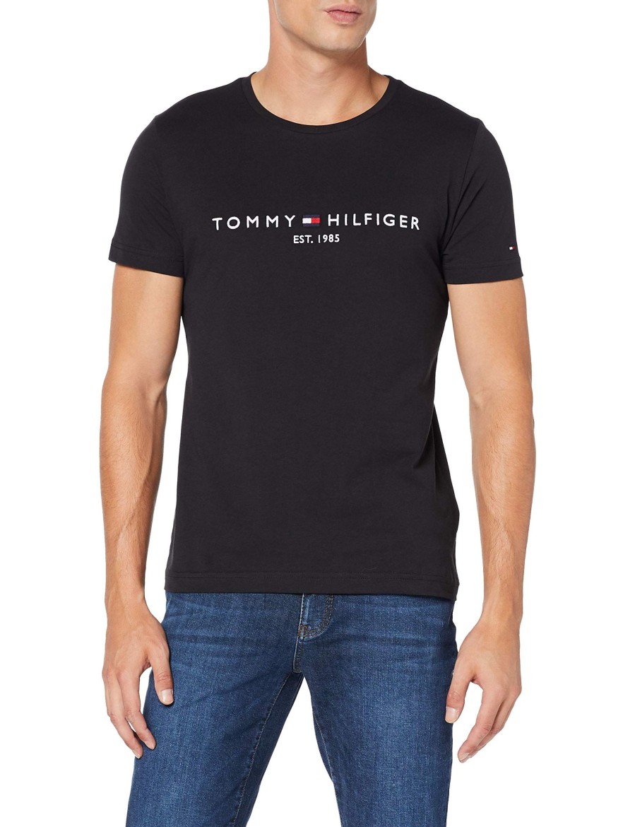 Manner Tommy Hilfiger Shirts | Rundhals T-Shirt Core Tommy Logo Tee