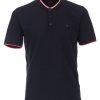 Manner Venti Shirts | Rundhals T-Shirt Polo Mit College-Kragen