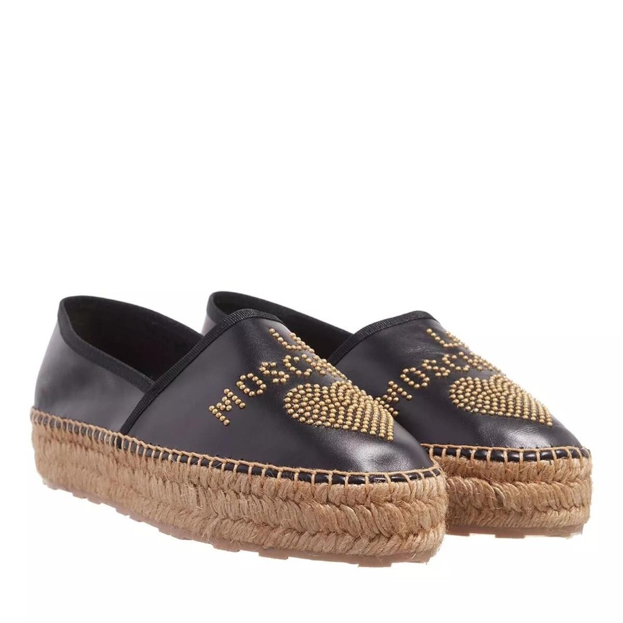 Manner Moschino Slipper | Klassische Slipper Schwarz Espadrille