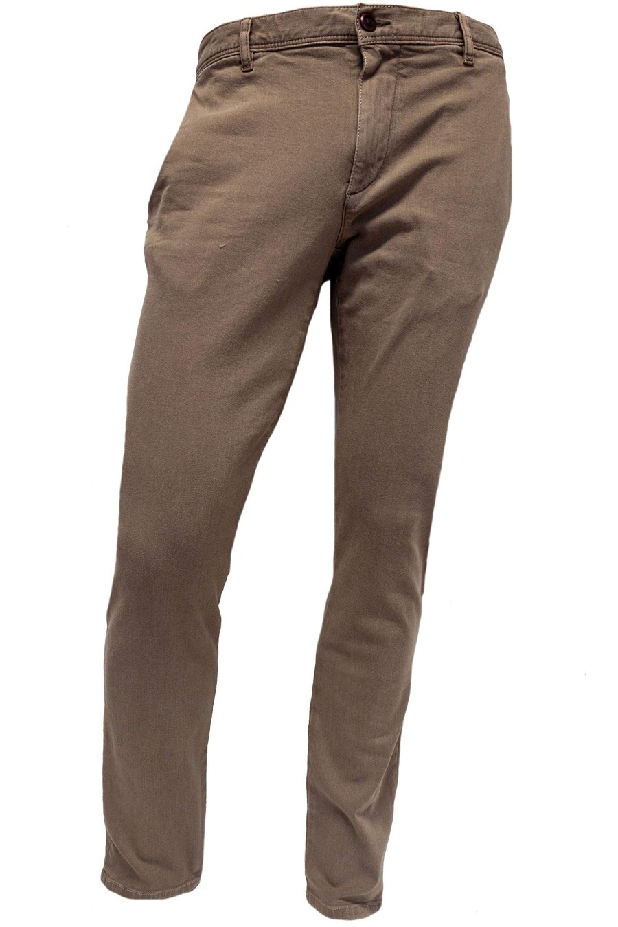 Manner Alberto Hosen & Shorts | Stoffhosen Rob - Ds Coloured Dual Fx, 540Brown