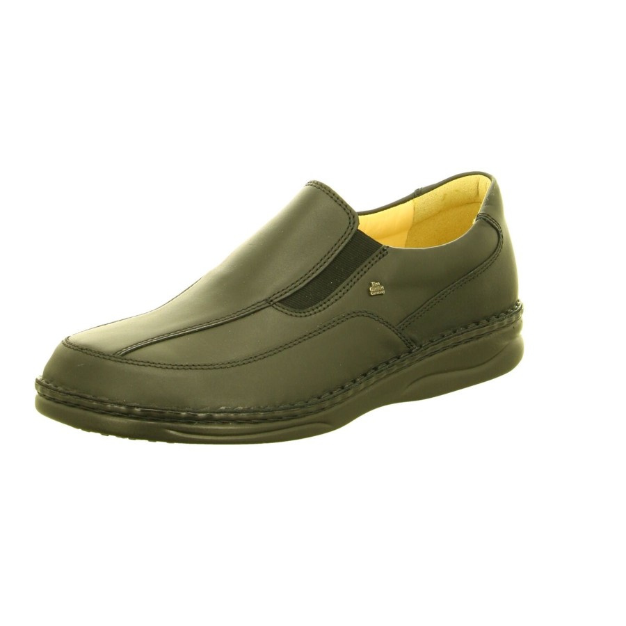 Manner Finn Comfort Slipper | Komfort Slipper Schwarz Carballo Schwarz