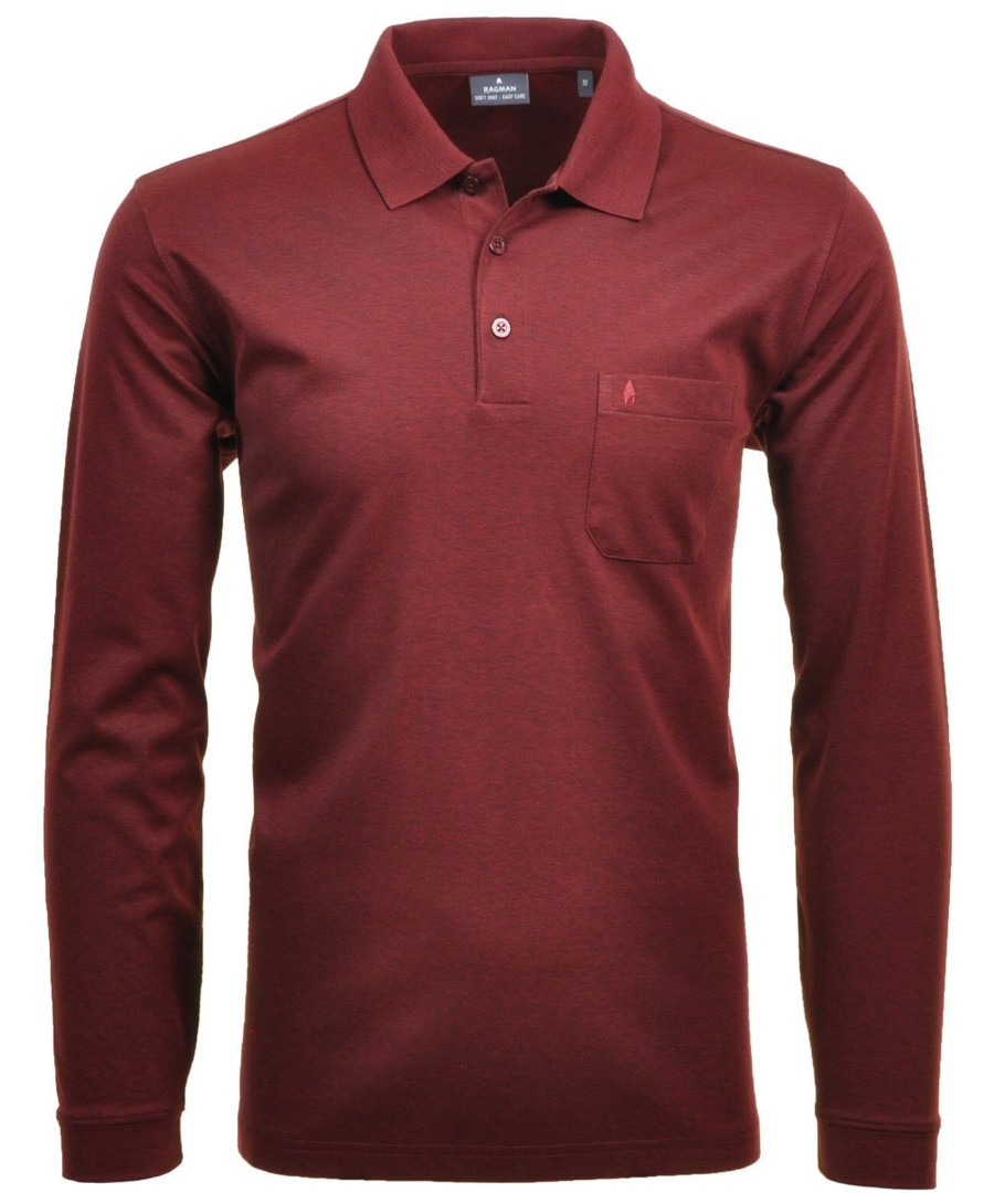 Manner Ragman Shirts | Poloshirt Langarm Polo Soft Knit Ls