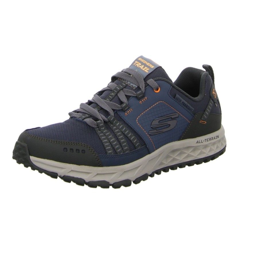 Manner Skechers Wandern & Trekking | Trekkingschuhe Blau Navy /Komb Tex/Komb