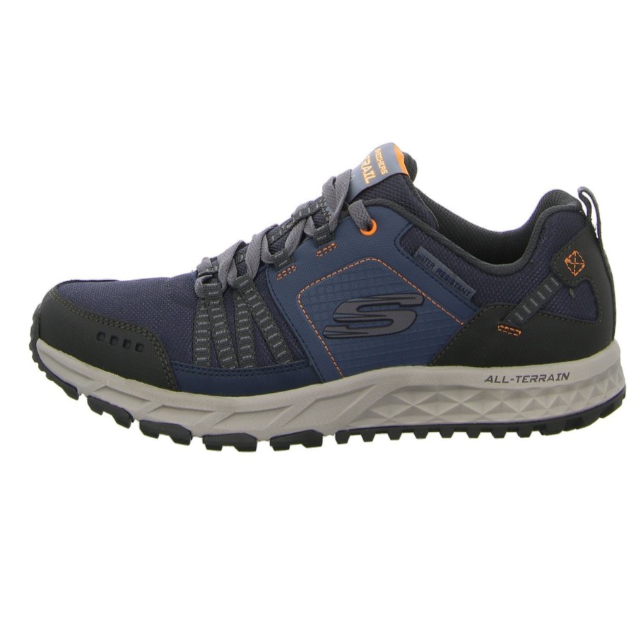 Manner Skechers Wandern & Trekking | Trekkingschuhe Blau Navy /Komb Tex/Komb