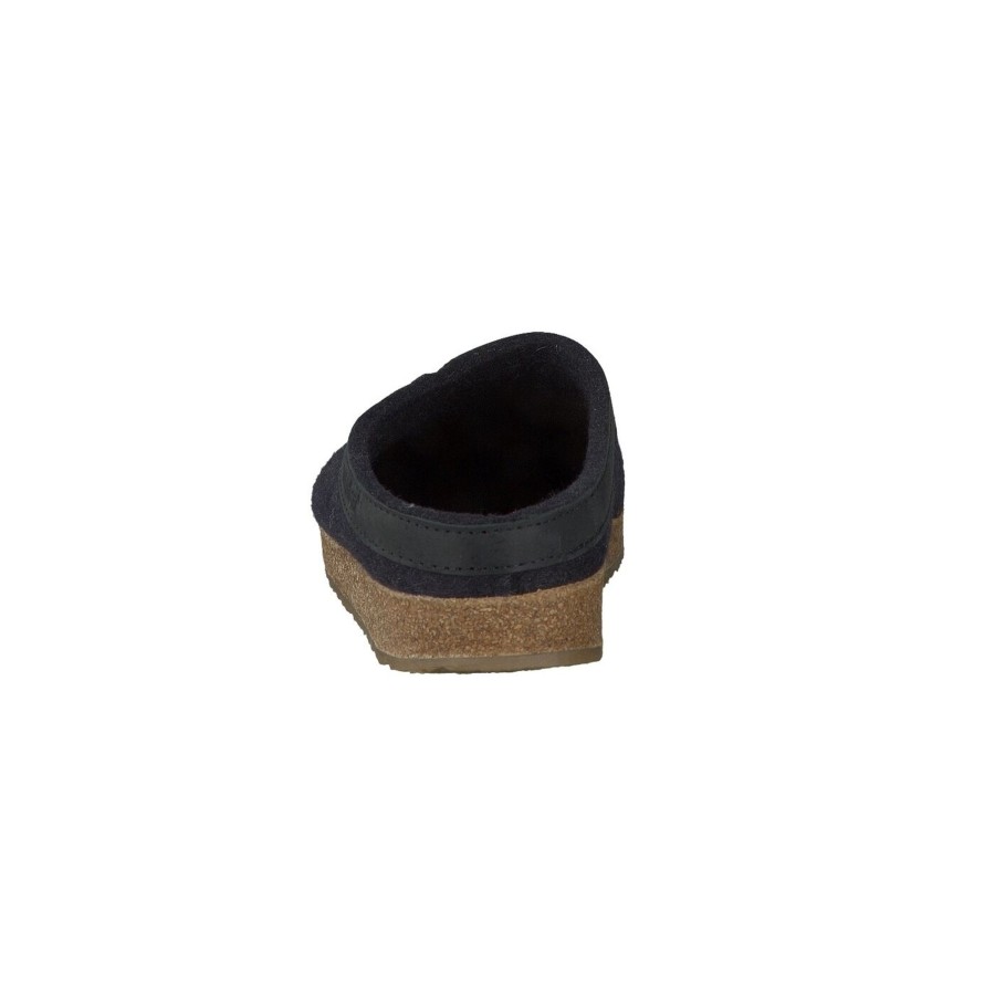 Manner Haflinger Hausschuhe | Hausschuhe Grau Torben-Graphit Filz/Leder