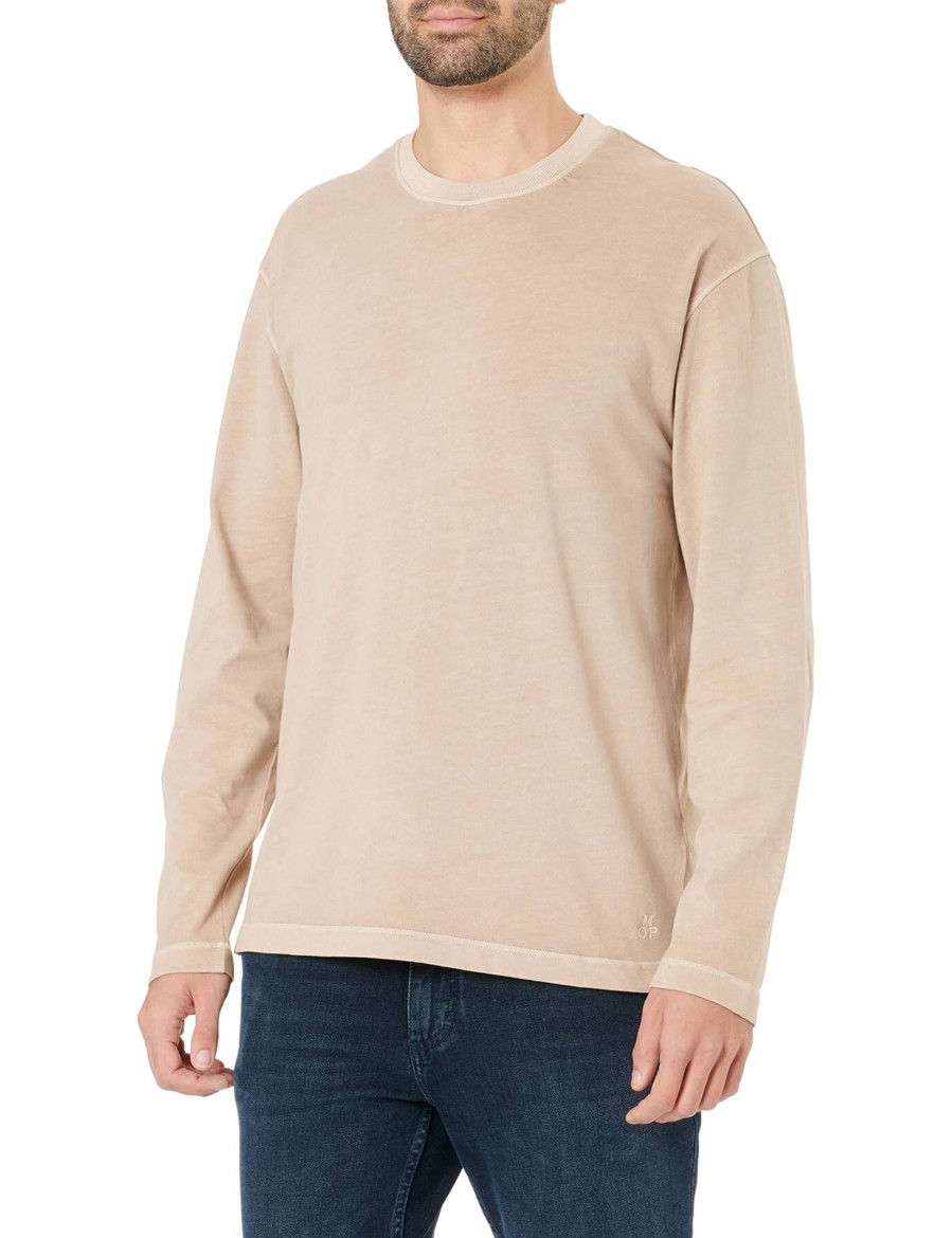 Manner Marc O Shirts | Rundhals T-Shirt T-Shirt, Long Sleeve, Crew Neck, Em