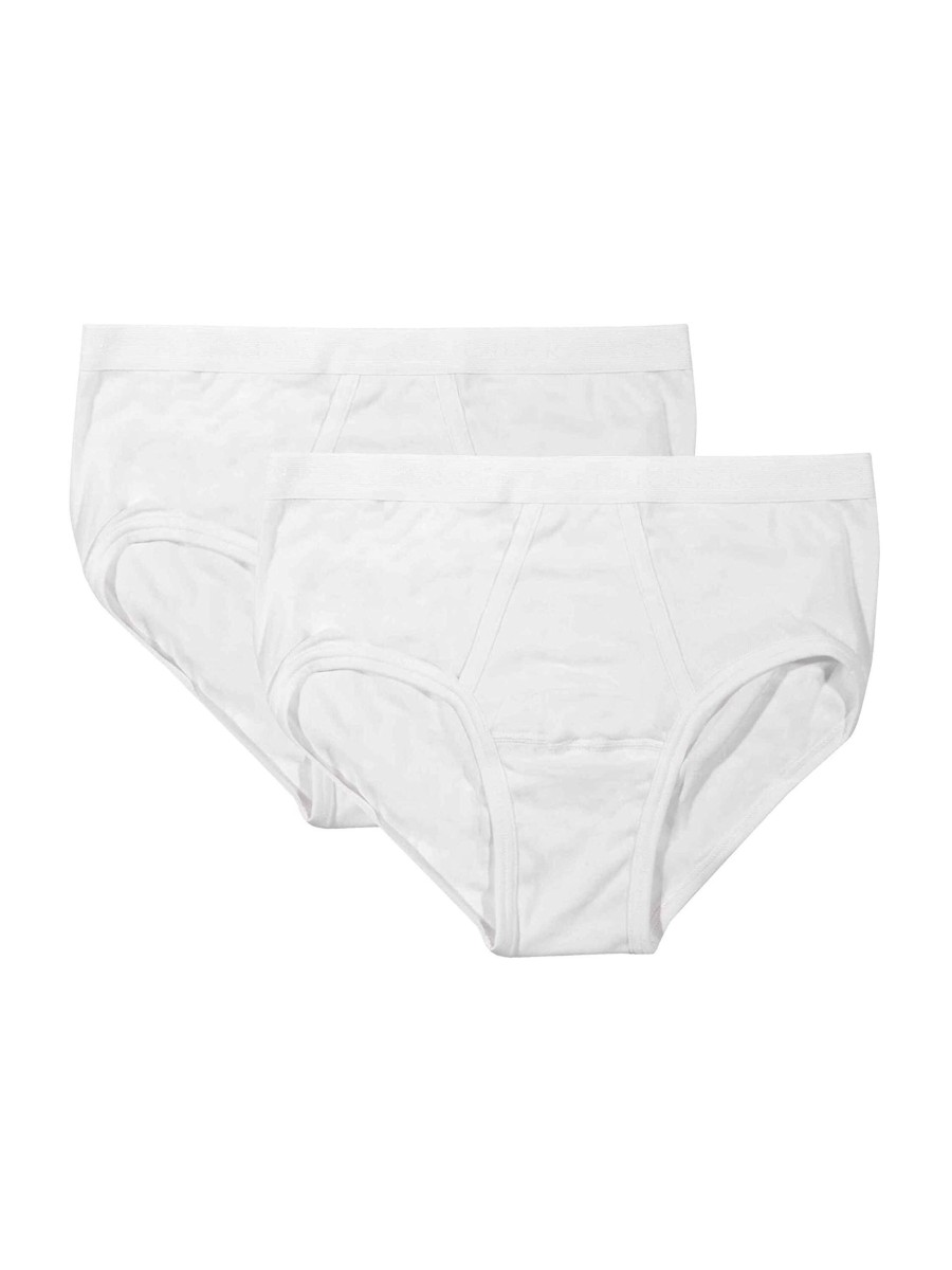 Manner Schiesser Wasche | Slips Sportslip, Weiss