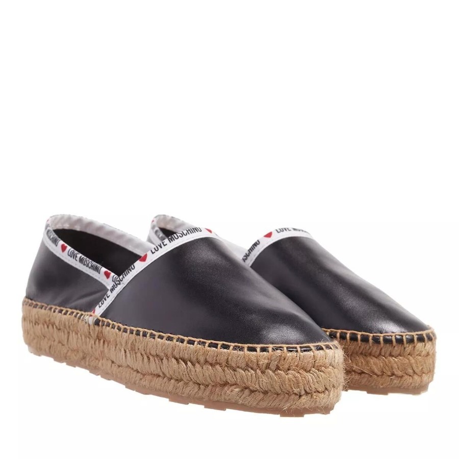 Manner Moschino Slipper | Klassische Slipper Schwarz Espadrille