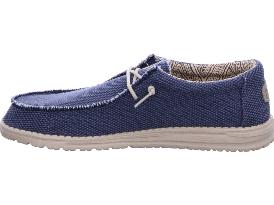 Manner Hey Dude Slipper | Komfort Slipper Blau Wally Braided