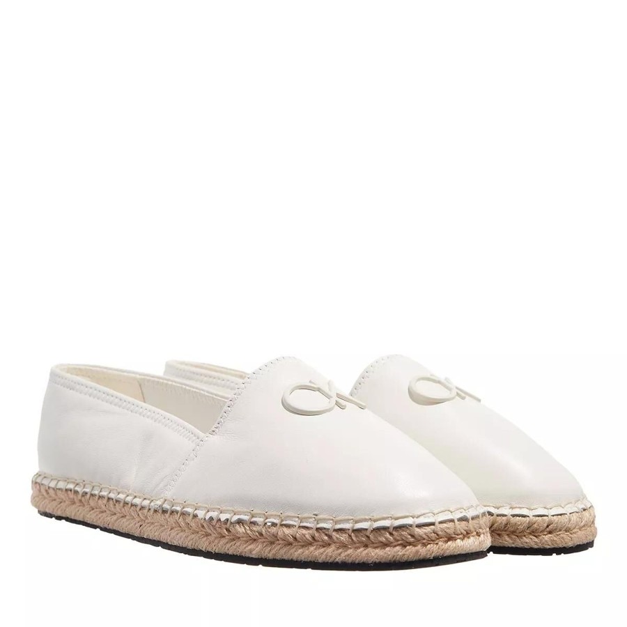 Manner Calvin Klein Slipper | Klassische Slipper Weiss Espadrille