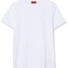 Manner Hugo Boss Shirts | Rundhals T-Shirt Hugo-Round 10194355 01, White