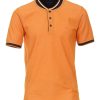 Manner Casa Moda Shirts | Poloshirt Kurzarm Polo Mit College-Kragen, 466 Orange