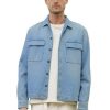 Manner Marc O Shirts | Rundhals Langarmshirt Denim Shirt,Camp Collar,Long Sleeve