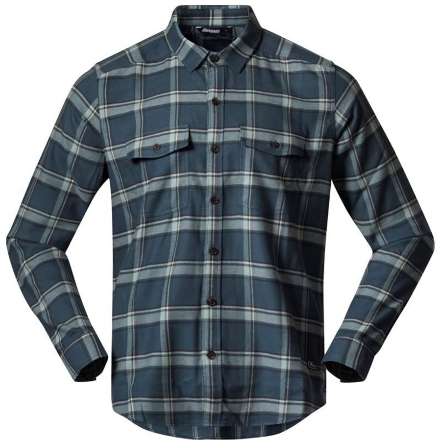 Manner Bergans Shirts | Rundhals Langarmshirt Tovdal Shirt