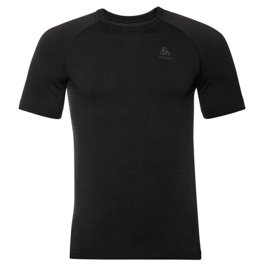 Manner Odlo Shirts | Rundhals T-Shirt Bl Top Crew Neck S/S Performan, Black -