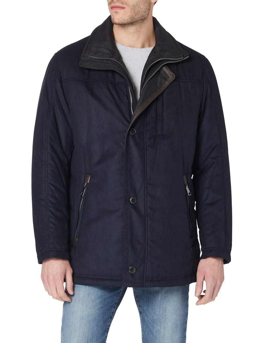 Manner Bugatti Jacken | Sakkos Herren Jacke, Marine