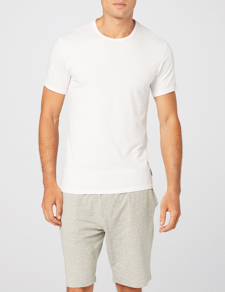 Manner Calvin Klein Wasche | Kurzarm Unterhemd 2P S/S Crew Neck