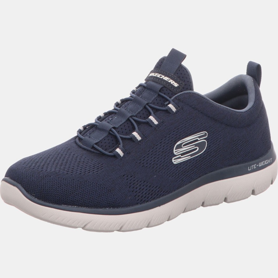 Manner Skechers Slipper | Klassische Slipper Blau Summits Louvin