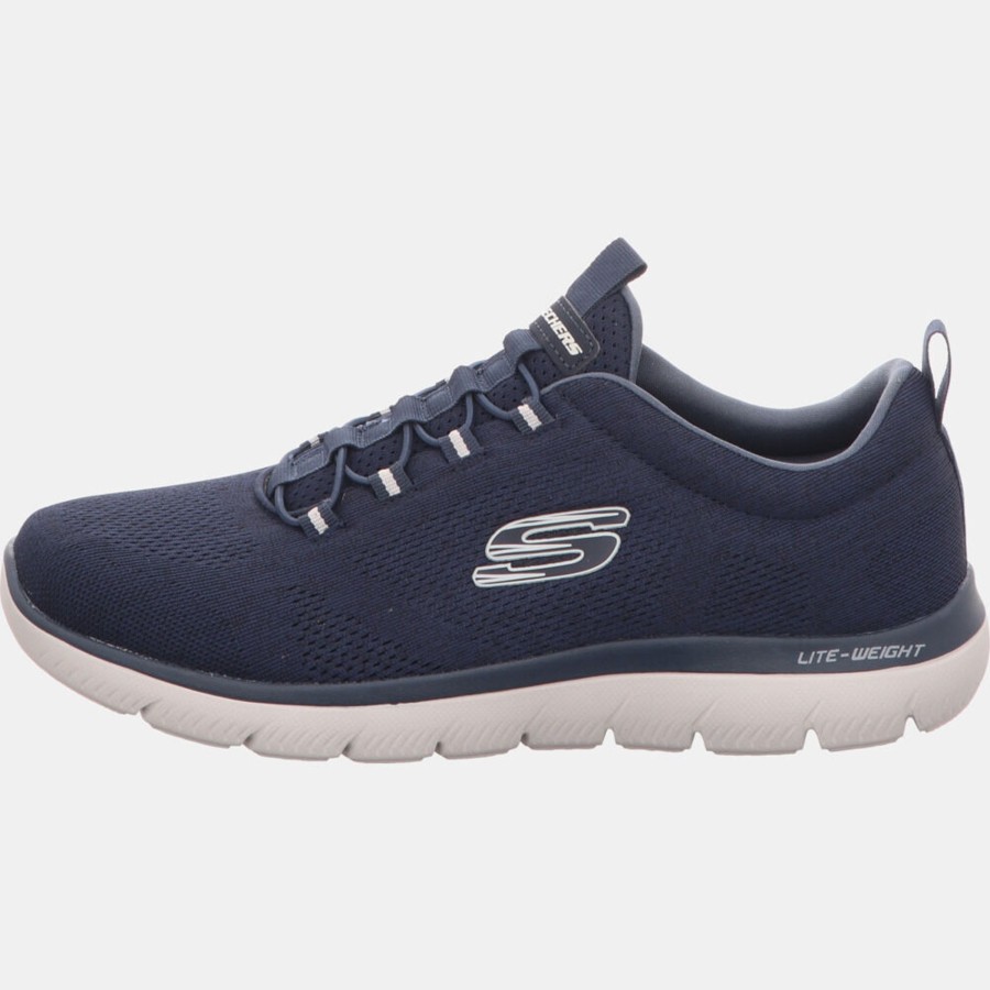 Manner Skechers Slipper | Klassische Slipper Blau Summits Louvin