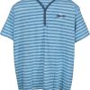 Manner Kitaro Men Shirts | Rundhals T-Shirt Tshirt Ser 1/2, Alaskan Blue