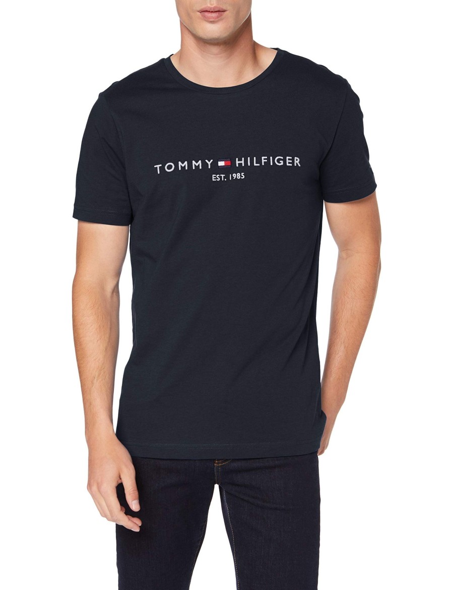 Manner Tommy Hilfiger Shirts | Rundhals T-Shirt Core Tommy Logo Tee