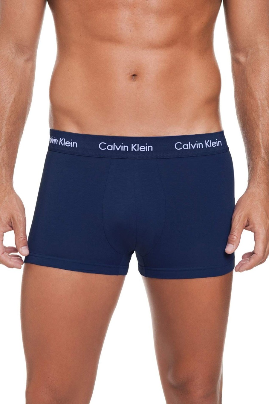 Manner Calvin Klein Wasche | Kurzarm Unterhemd 3P Low Rise Trunk