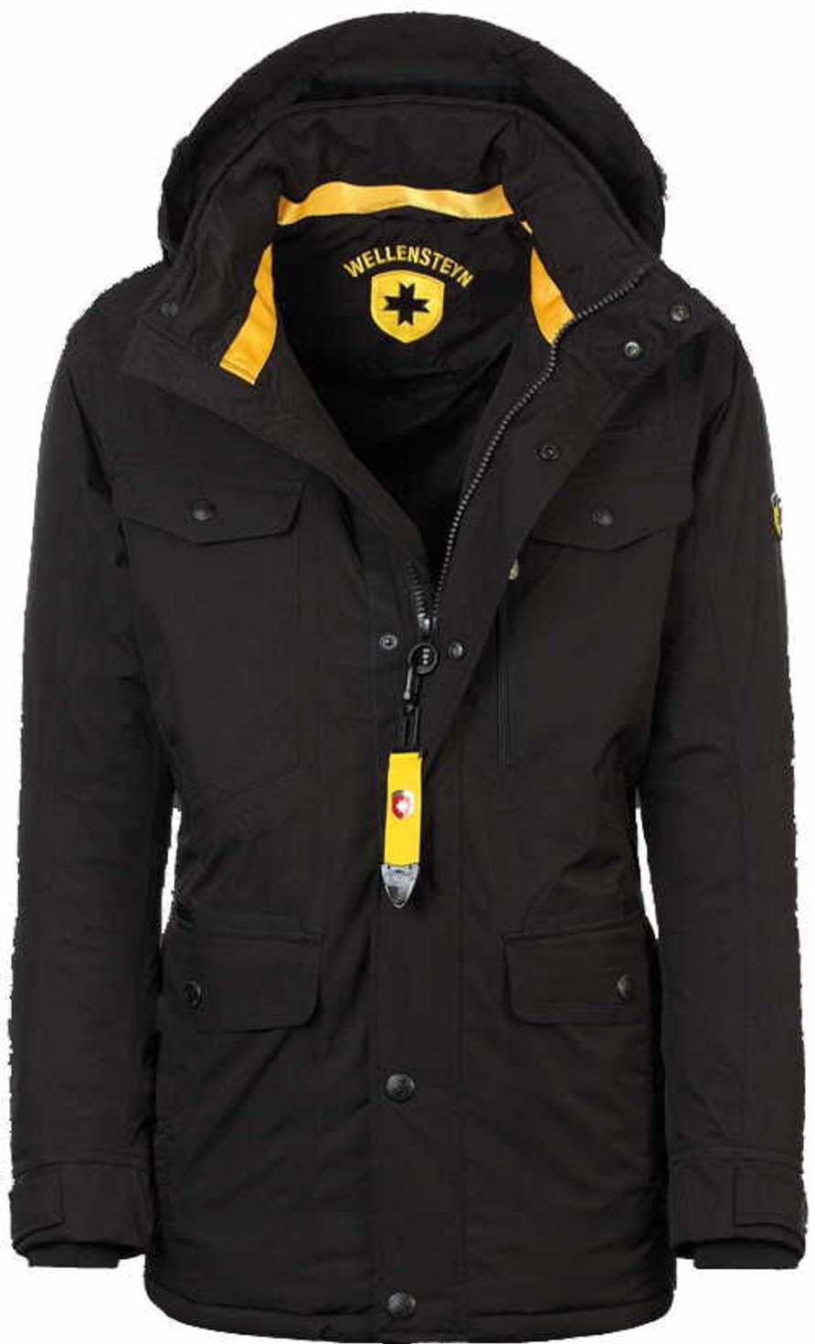 Manner Wellensteyn Jacken | Outdoorjacken Winterjacke Chew-04-Sw, Schwarz