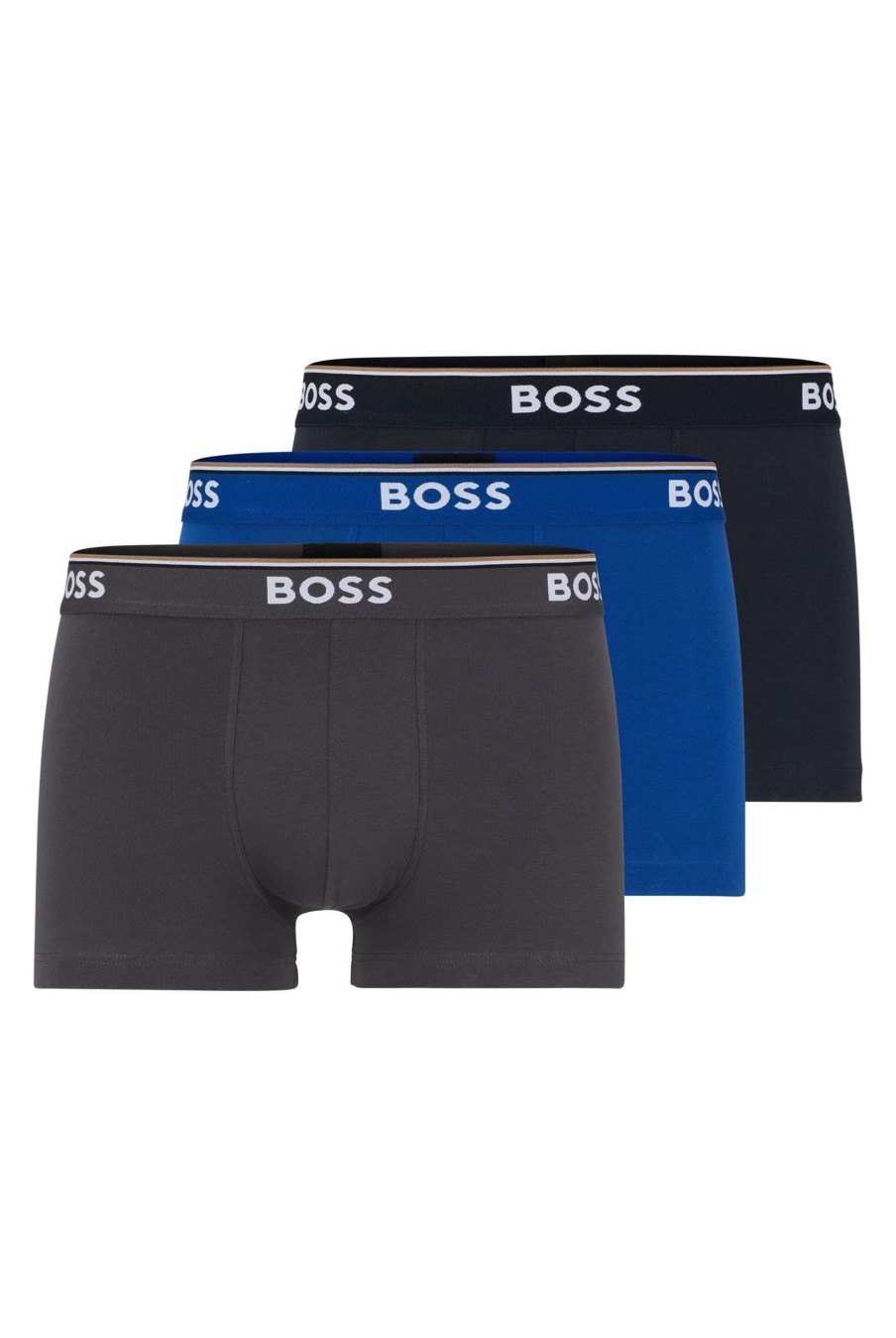 Manner Hugo Boss Wasche | Kurzarm Unterhemd Trunk 3P Power 10242934 01