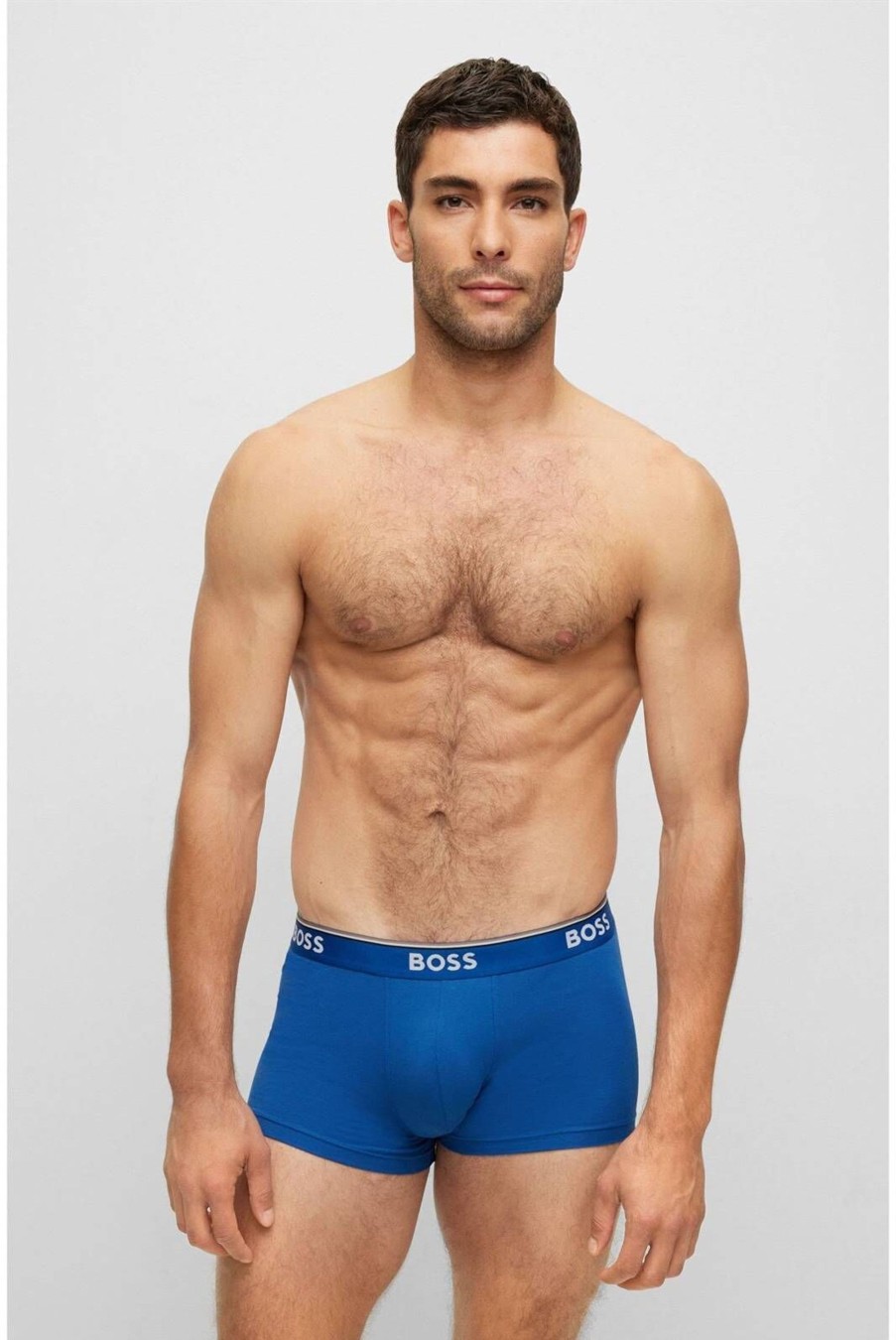 Manner Hugo Boss Wasche | Kurzarm Unterhemd Trunk 3P Power 10242934 01