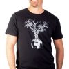 Manner Life-Tree Shirts | Rundhals T-Shirt Ecovero Shirt Bottle Green Weltenbaum