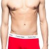 Manner Calvin Klein Wasche | Kurzarm Unterhemd 3P Low Rise Trunk