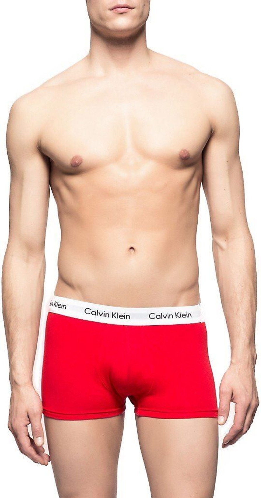 Manner Calvin Klein Wasche | Kurzarm Unterhemd 3P Low Rise Trunk