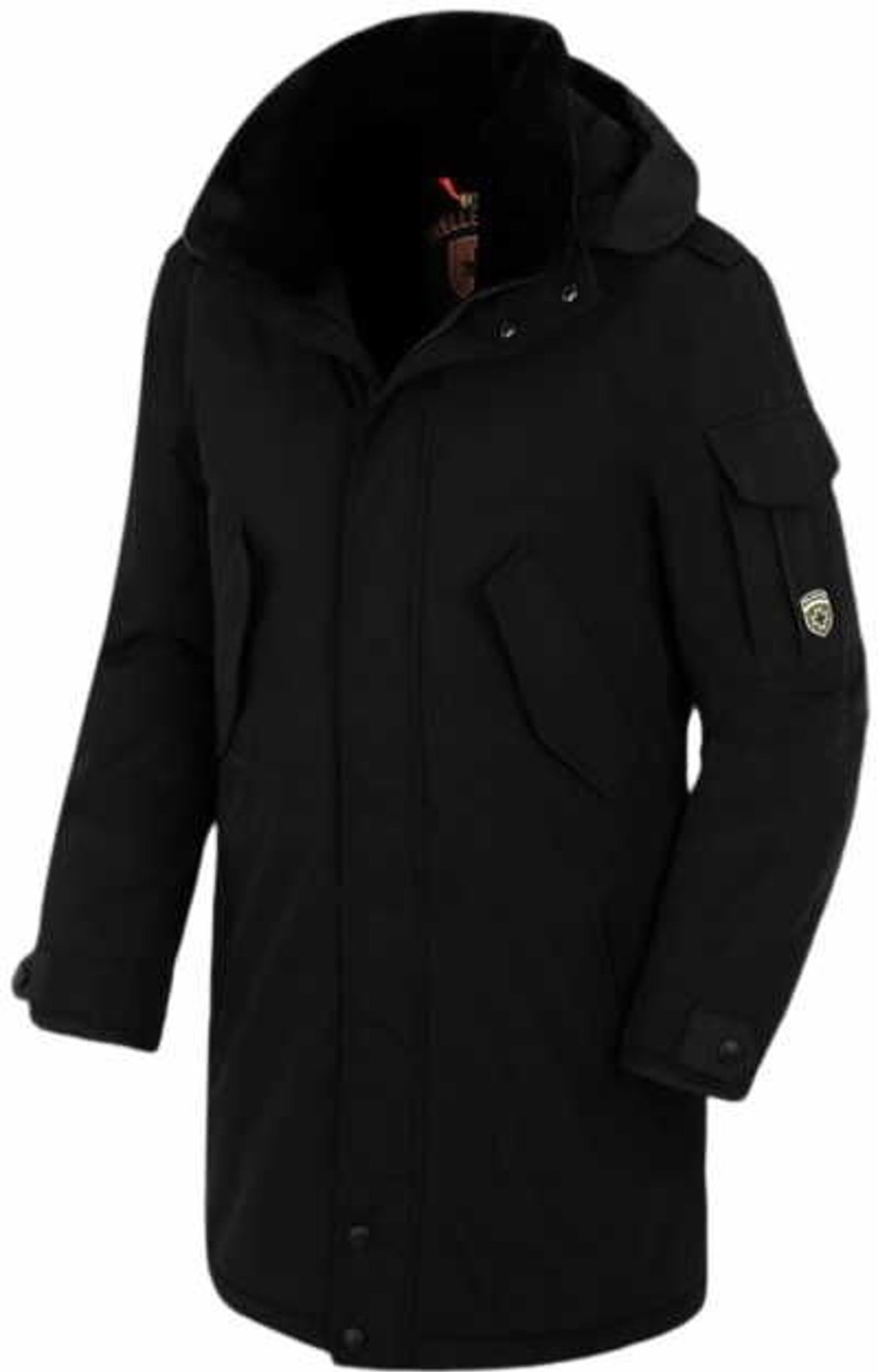 Manner Wellensteyn Jacken | Parkas Parka Nebraska, Nebr-870-Bb, Black