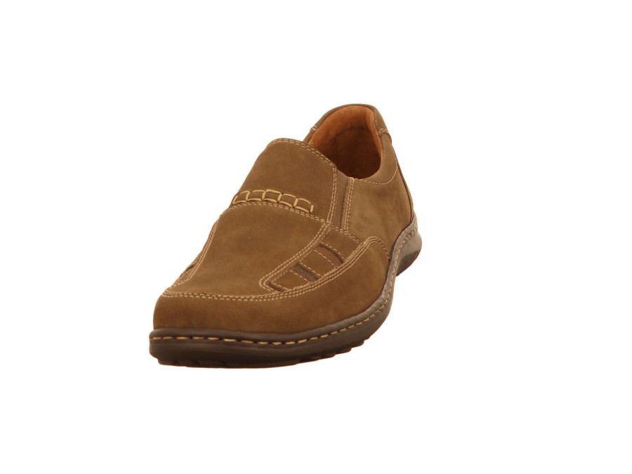 Manner Waldläufer Slipper | Komfort Slipper Braun 478501