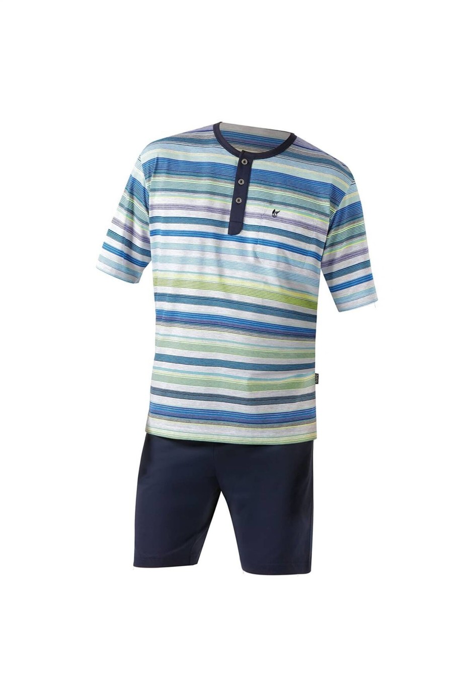 Manner Hajo Wasche | Pyjama Kurz He Bermudashorty Klima-Komfort