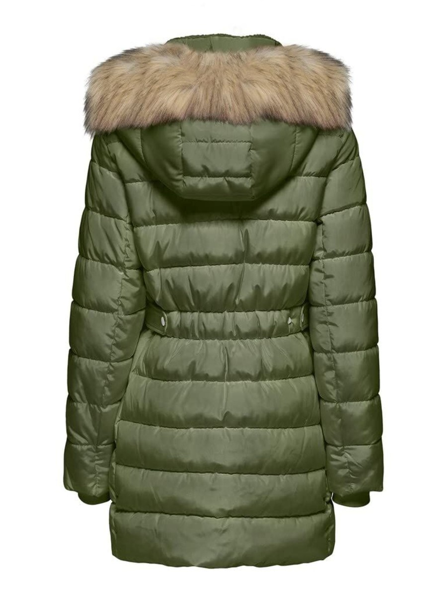 Manner Bestseller Mantel | Wollmu00E4Ntel Onlcamilla Quilted Fur Hood Coat Cc