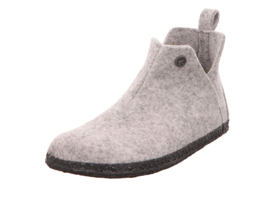 Manner Birkenstock Hausschuhe | Hausschuhe Grau Andermatt Shearling Wz Light G