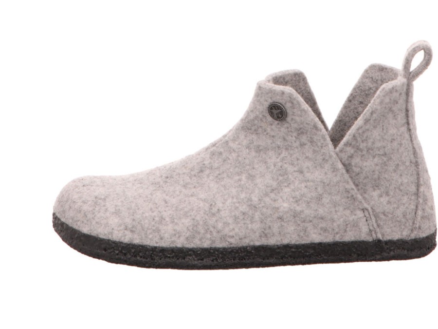 Manner Birkenstock Hausschuhe | Hausschuhe Grau Andermatt Shearling Wz Light G