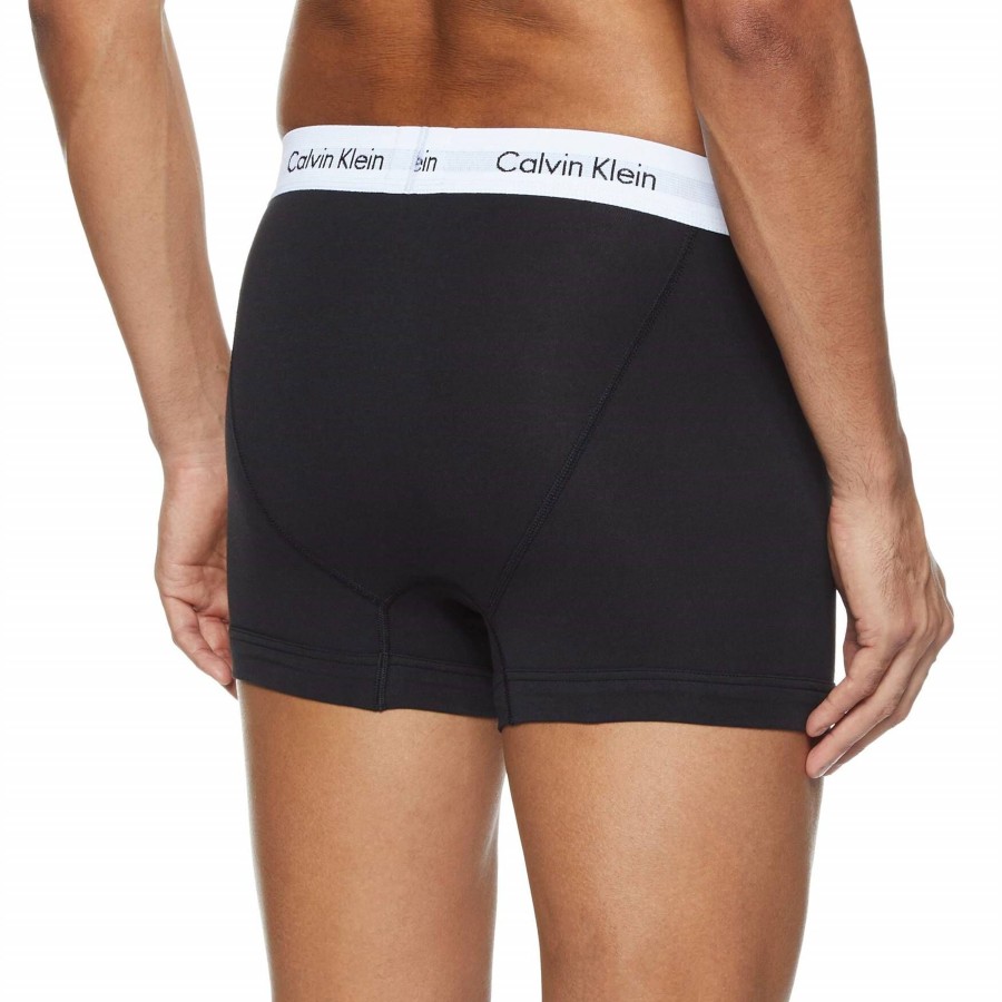 Manner Calvin Klein Wasche | Kurzarm Unterhemd 3P Low Rise Trunk