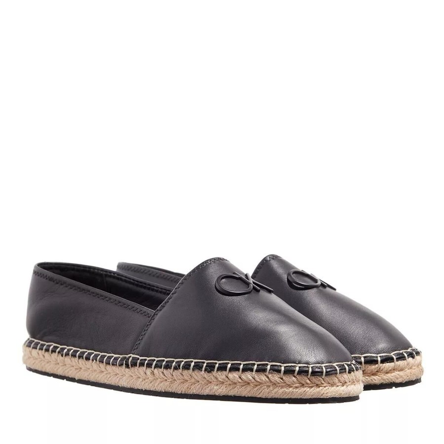 Manner Calvin Klein Slipper | Klassische Slipper Schwarz Espadrille