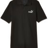 Manner Puma Shirts | Rundhals T-Shirt Ess Pique Polo, Puma Black