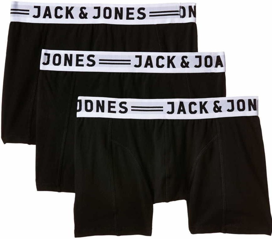 Manner Jack & Jones Wasche | Boxer Anliegend Sense Trunks 3-Pack Noos