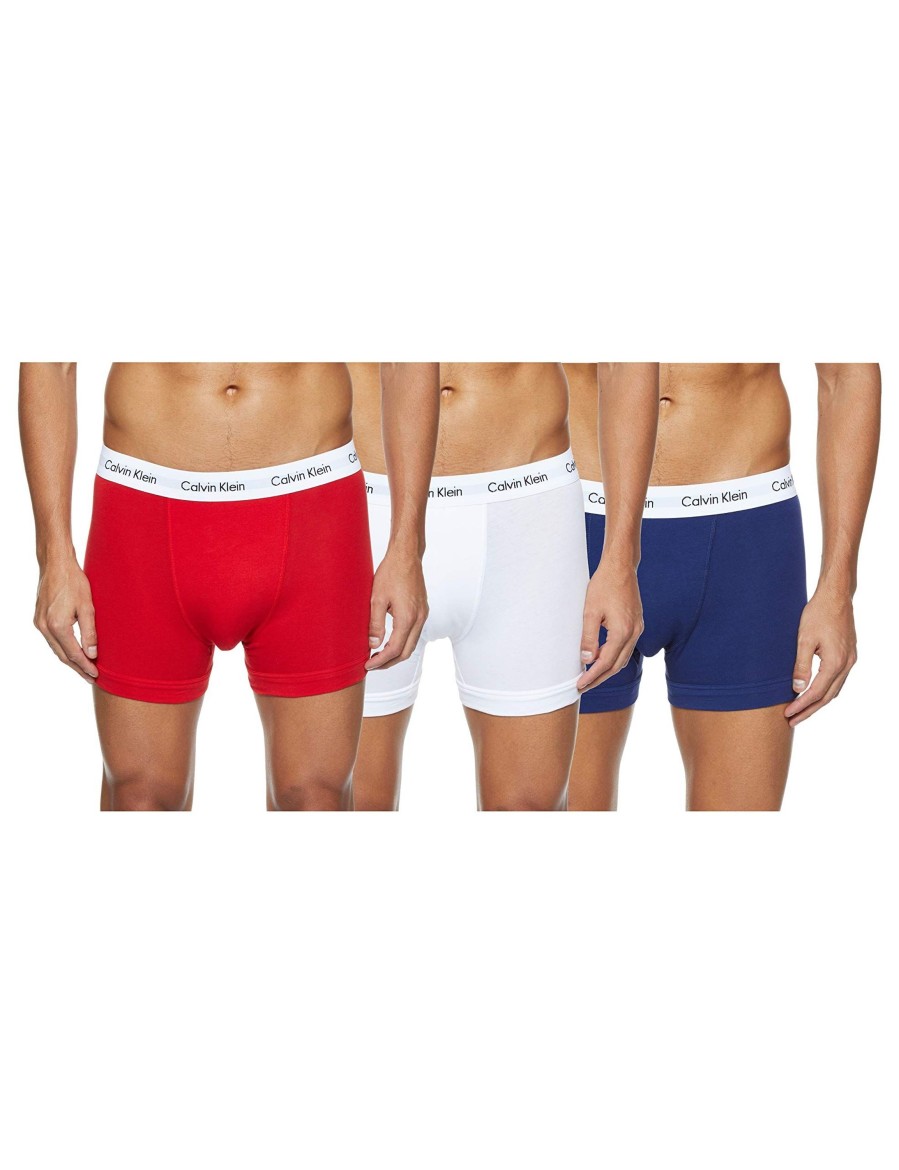 Manner Calvin Klein Wasche | Kurzarm Unterhemd 3P Trunk