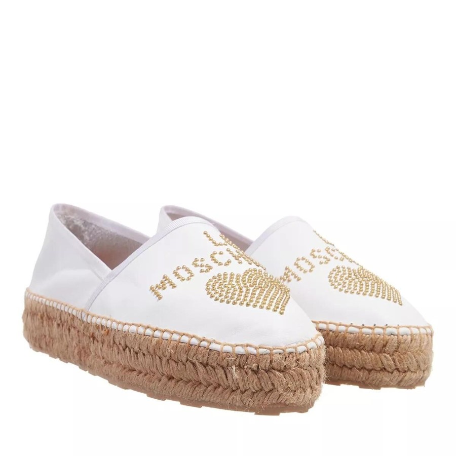 Manner Moschino Slipper | Klassische Slipper Weiss Espadrille