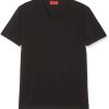 Manner Hugo Boss Shirts | V-Kragen T-Shirt Hugo-V 10194355 01, Black